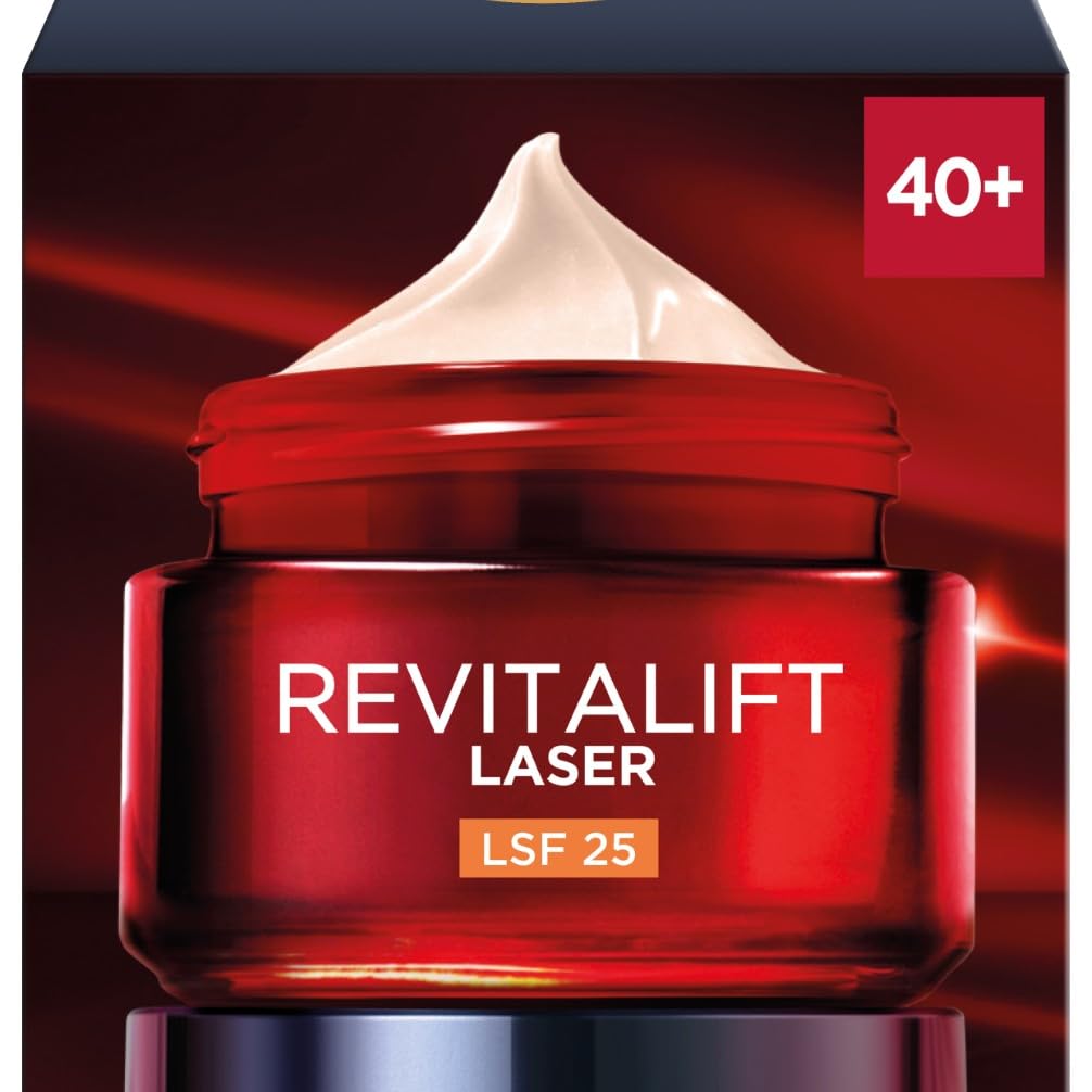 L'Oréal Paris Anti-Ageing Day Cream with Triple Power for Women, with Pro-Retinol, Hyaluronic Acid and Vitamin C - Against Wrinkles, Firming Moisturiser, Revitalift Laser 1 x 50 ml
