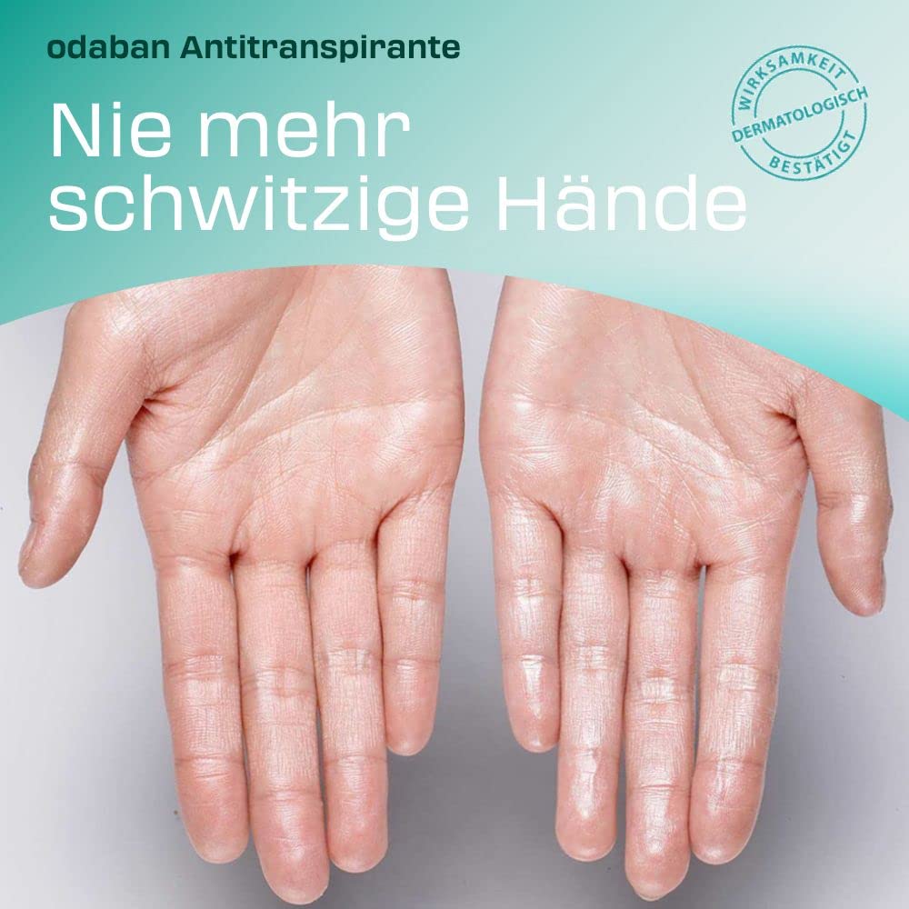 ODABAN Antitranspirant Deo Spray gegen starkes Schwitzen I Anti Schweiß Deo bei Hyperhidrose, Schwitzen am Kopf, schwitzige Hände I Anti transpirant für Männer & Frauen mit Langzeitschutz 30ml