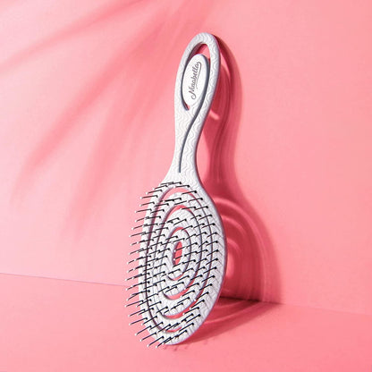 Ninabella Hair Brush without Pulling - Brush for Men and Women - Detangler Brush Also for Curls & Long Hair - Detangling Brush Hair Brushes - Black