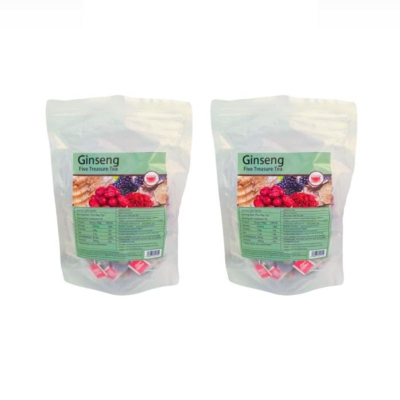 8.81 Oz Five Treasures Ginseng Tea - 250g, 50 Pieces, 5g