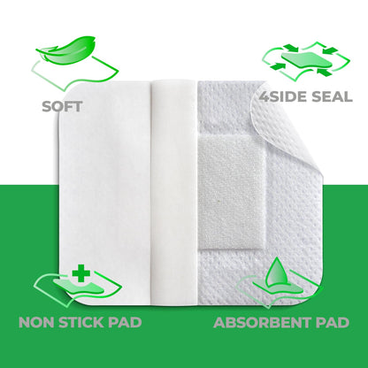 Medrull Steriler Wundverband 6x7 cm Sterile Wundpflaster ULTRA PORE Starke Klebekraft - Schützt bei Schnittwunden & Kratzern Pflaster Einzeln verpackt 50 Stück