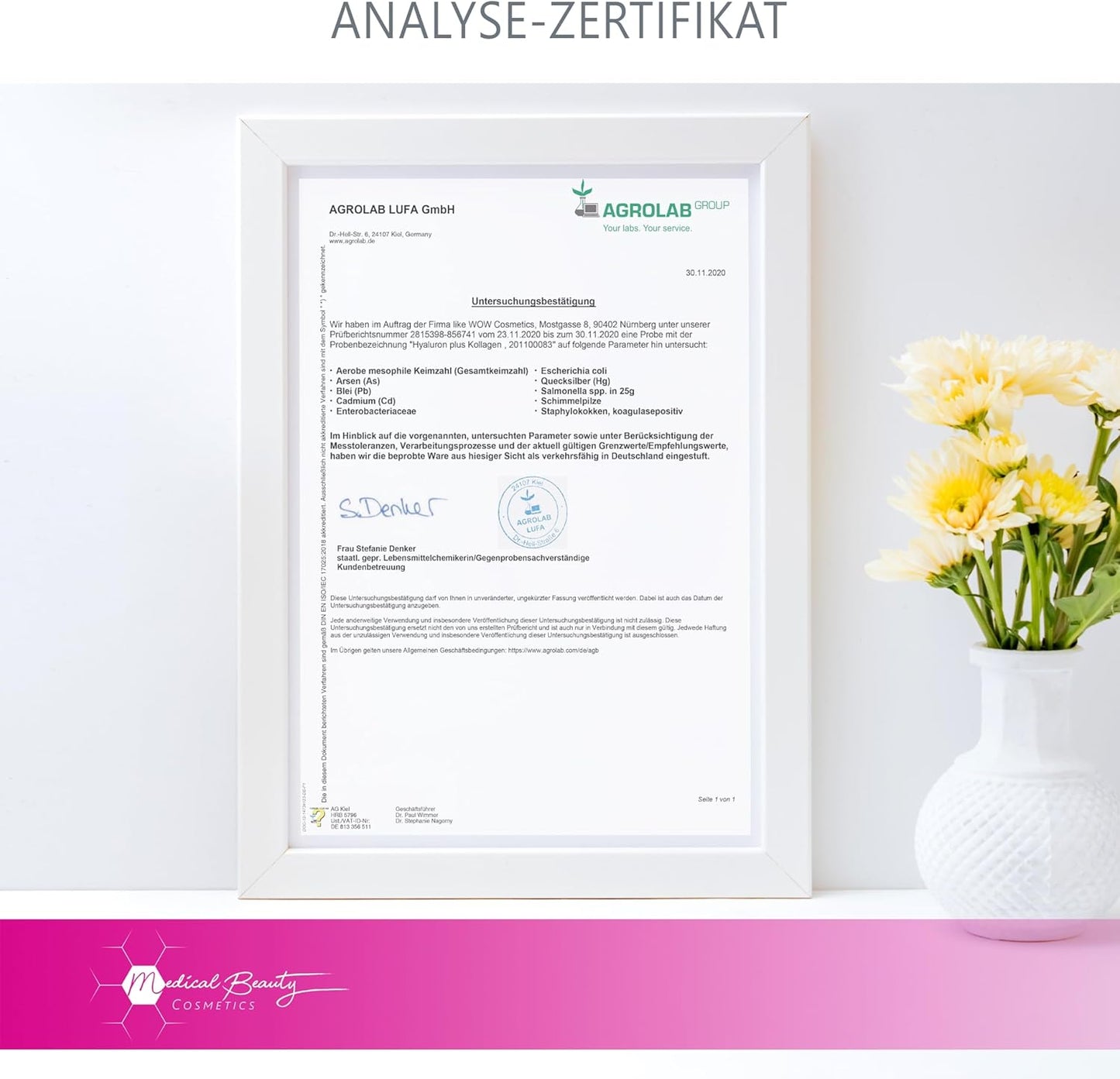 Premium Kollagen Hyaluronsäure Komplex - mit dem Superfood Gojibeere und Grüntee - 180 Kollagen Kapseln vom Weiderind. 1000mg Kollagen Hydrolysat, Biotin, Selen, Zink, Vitamine C, B2, B3.