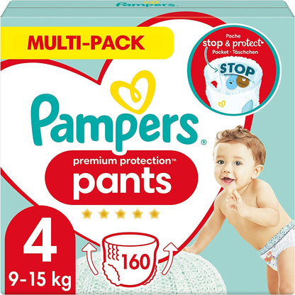 Pampers Premium Protection Pants Size 5, 144 Nappies, 11 kg - 17 kg, with 360° Fit and 2 x Wider Cuffs than Before for Our Best Comfort and Protection