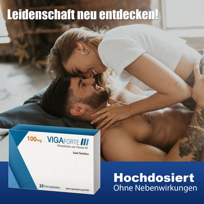 NEU: VIGAFORTE - hochdosiert für den Mann mit Sofortwirkung – extra stark abgestimmt auf die Bedürfnisse für Männer - Premium Qualität mit L-Arginin + Maca