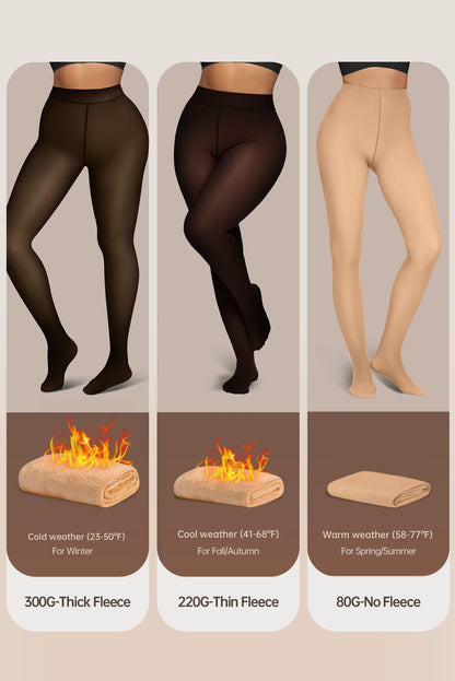 Vertvie Thermal Tights Women's Lined Fleece Tights Winter Thick Thermal Trump Trousers Warm Winter Tights Leggings Plush Tights
