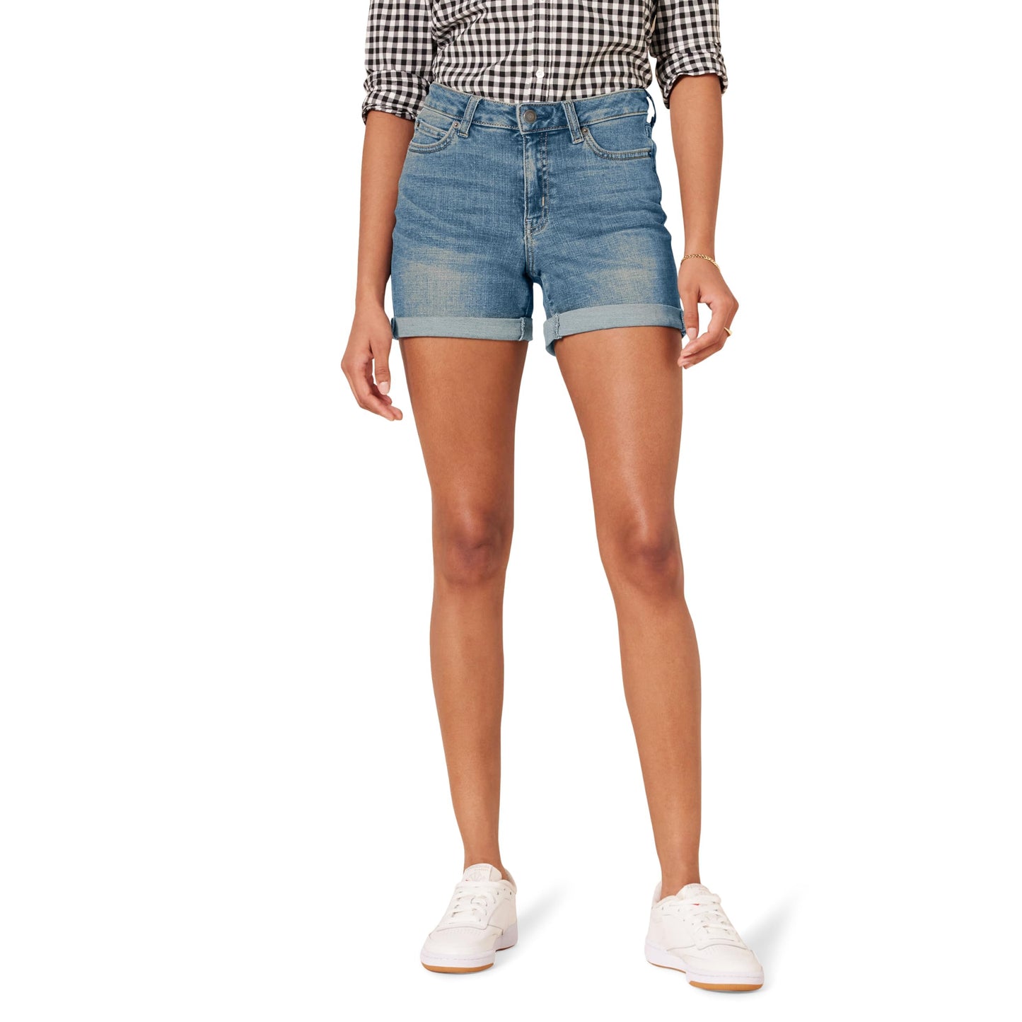 Amazon Essentials Women's Denim Shorts, 12.7 cm Inseam
