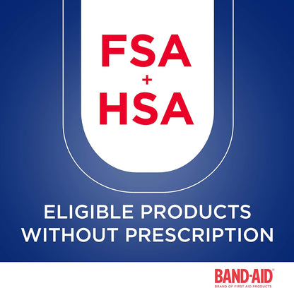Band-Aid Brand Sterile Flexible Fabric Adhesive Bandages, Comfortable Flexible Protection & Wound Care for Minor Cuts & Scrapes, Pad Designed to Cushion Painful Wounds, One Size, 100 ct