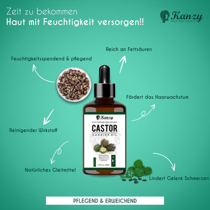 Kanzy Teebaumöl Bio Naturrein 60ml mit Pipette Kaltgepresst Tea Tree Oil für Gesicht (60ml)