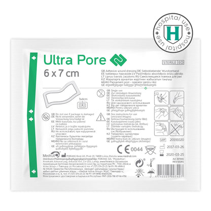 Medrull Steriler Wundverband 6x7 cm Sterile Wundpflaster ULTRA PORE Starke Klebekraft - Schützt bei Schnittwunden & Kratzern Pflaster Einzeln verpackt 50 Stück