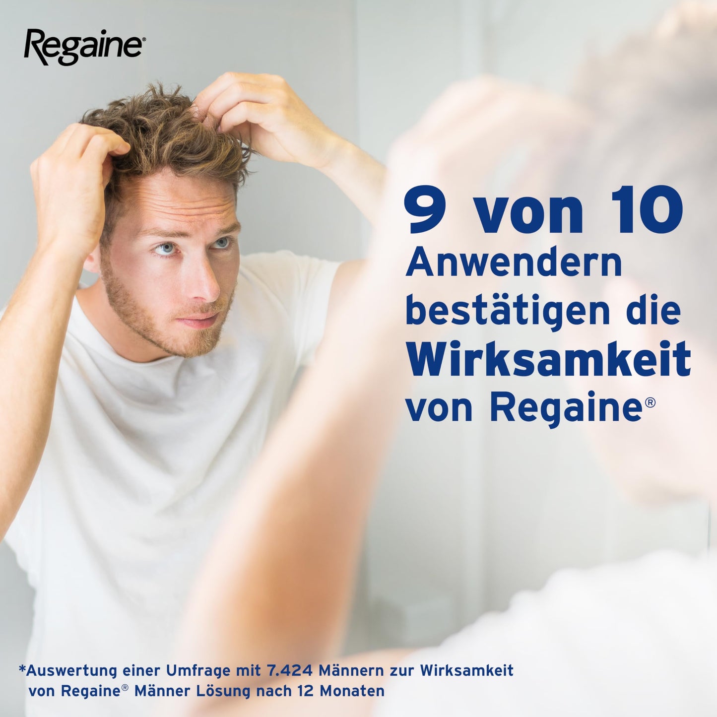 REGAINE Männer Lösung: Mit 50 mg/ml Minoxidil (5%) bei erblich bedingtem Haarausfall, 3-Monatspackung, 3 x 60 ml