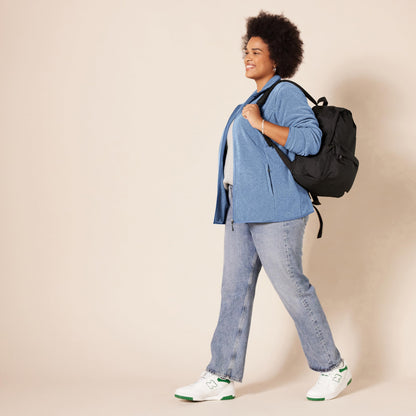 Amazon Essentials Ladies Zip Up Fleece Jacket Classic Fit Knitted Fleece (Available in Plus Sizes)