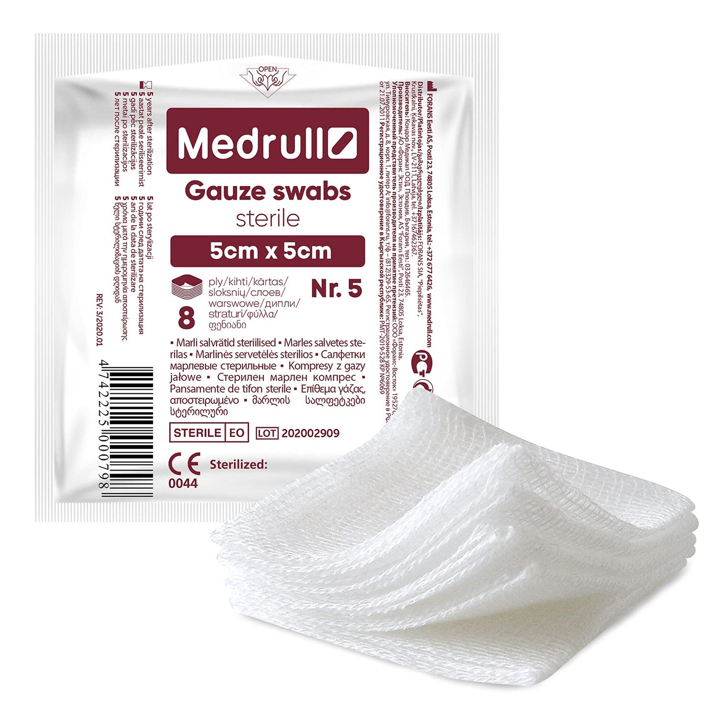 Medrull Mulltupfer Steril Kompressen
