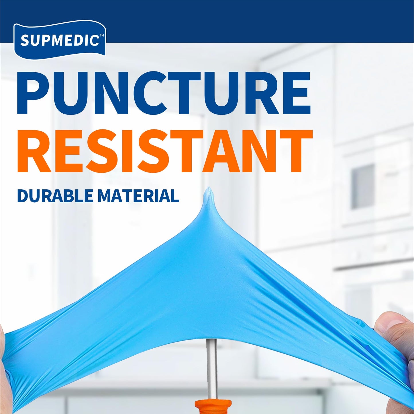 Medical Soft Max™ Nitrile Exam Gloves, 100 Count Latex-Free Powder-Free Non-Sterile Food Safe Disposable Glove, Blue