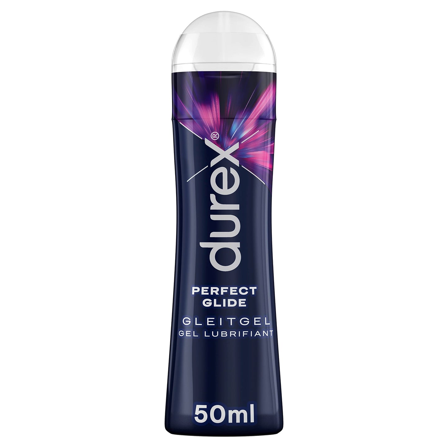 Durex Perfect Glide Lubricant, Silicone-Based Gel, Long-Lasting, Ideal for Anal Sex, 2 x 100 ml