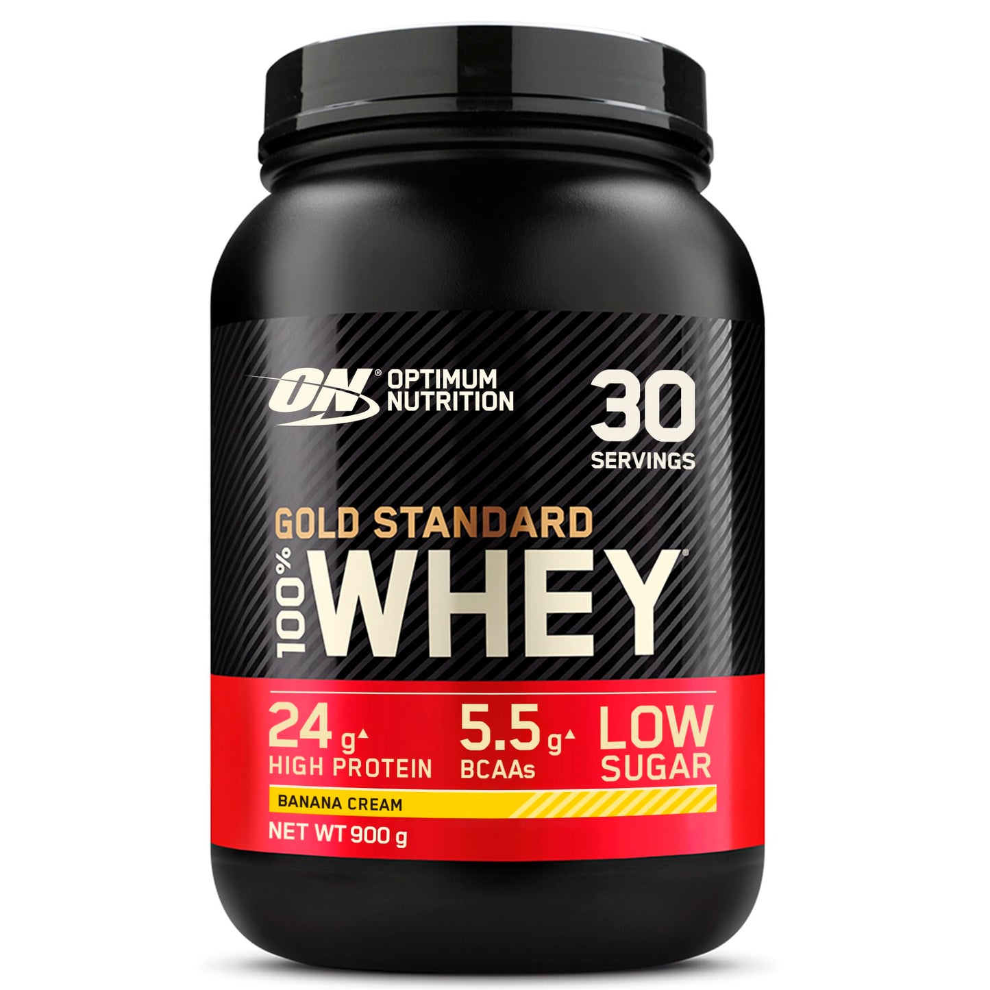 Optimum Nutrition Gold Standard 100% Whey, Proteinpulver, Geschmack Delicious Strawberry, 900g, 30 Portionen