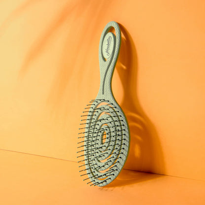 Ninabella Hair Brush without Pulling - Brush for Men and Women - Detangler Brush Also for Curls & Long Hair - Detangling Brush Hair Brushes - Black