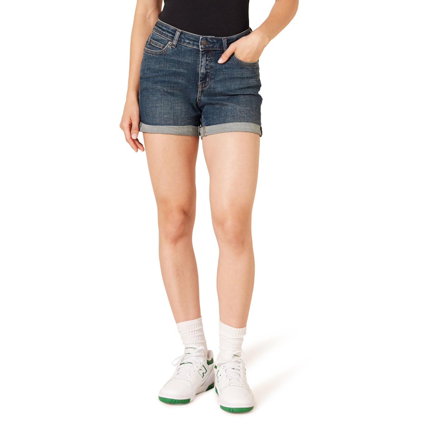 Amazon Essentials Women's Denim Shorts, 12.7 cm Inseam