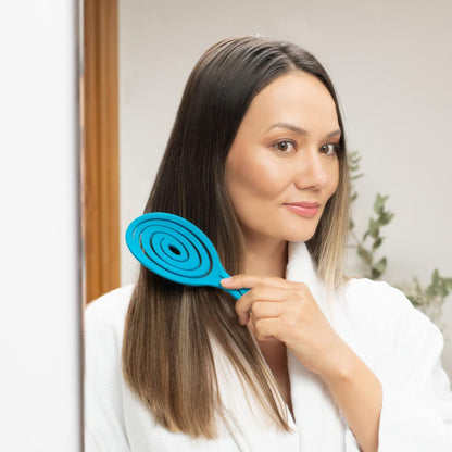 Ninabella Hair Brush without Pulling - Brush for Men and Women - Detangler Brush Also for Curls & Long Hair - Detangling Brush Hair Brushes - Black