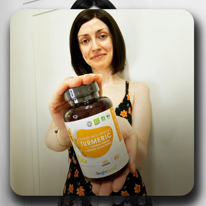 BIO Kurkuma Kapseln - Schwarzer Pfeffer & Ingwer mit Curcumin - Kurkuma und Ingwer Pulver - 180 Kapseln - Vegan - WeightWorld