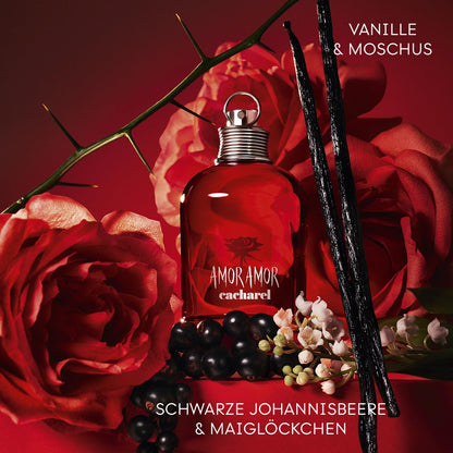 Cacharel Amor Amor Parfüm für Damen | Eau de Toilette Spray | Langanhaltend | Fruchtig-blumiger Frauen Duft