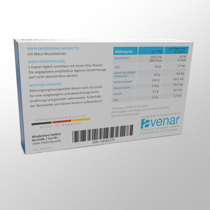 MacAviril® 6000 | From Your Pharmacy | 100% Peruvian Maca | High Dose | High Purity | Made in Germany