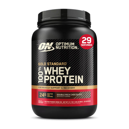 Optimum Nutrition Gold Standard 100% Whey, Proteinpulver, Geschmack Delicious Strawberry, 900g, 30 Portionen