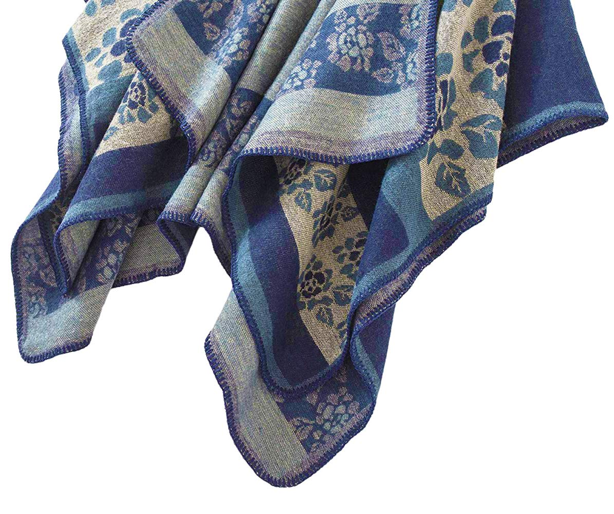 Shmily Girl Poncho Damen Strick Poncho Winter Warm Elegant Poncho Decke Poncho Cape Mantel Übergroße Poncho Schal Frauen