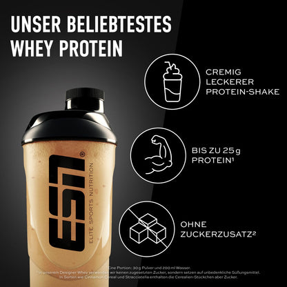 ESN Premium Designer Whey Protein Pulver, Cherry Yogurt, 1 kg, bis zu 23 g Protein pro Portion, ideal zum Muskelaufbau und -erhalt - made in Germany