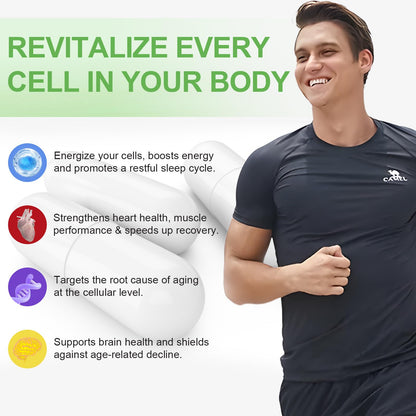 NAD+ Dietary Supplement with Resveratrol for Healthy Aging, Immunity and Cell Repair