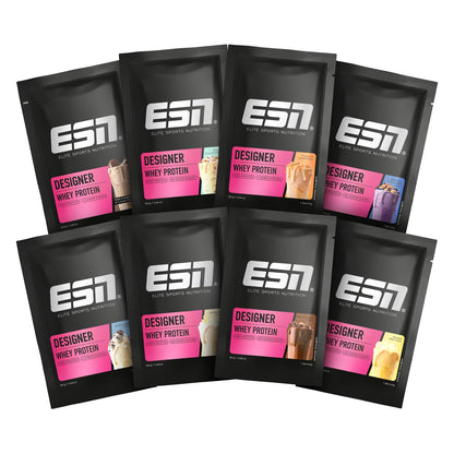 ESN Premium Designer Whey Protein Pulver, Cherry Yogurt, 1 kg, bis zu 23 g Protein pro Portion, ideal zum Muskelaufbau und -erhalt - made in Germany