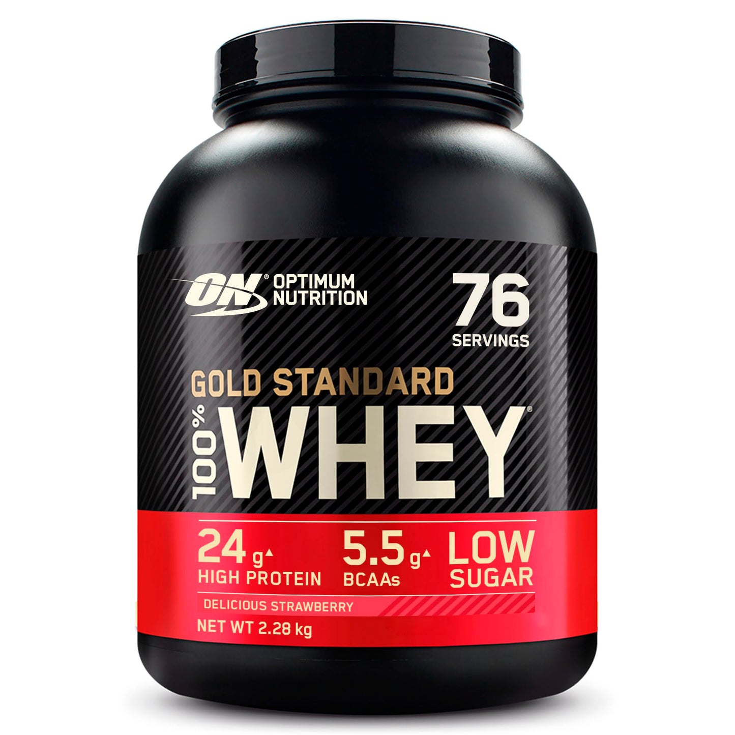 Optimum Nutrition Gold Standard 100% Whey, Proteinpulver, Geschmack Delicious Strawberry, 900g, 30 Portionen