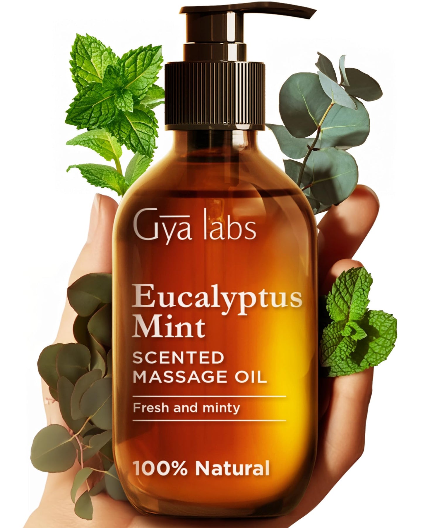 Gya Labs Lavendel Massageöle - 100% Reines Natürliches Aromatherapie Massageöl zur Körperentspannung für Männer und Frauen - Hergestellt mit Jojoba, Argan und Lavendel