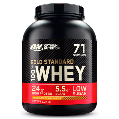 Optimum Nutrition Gold Standard 100% Whey, Proteinpulver, Geschmack Delicious Strawberry, 900g, 30 Portionen