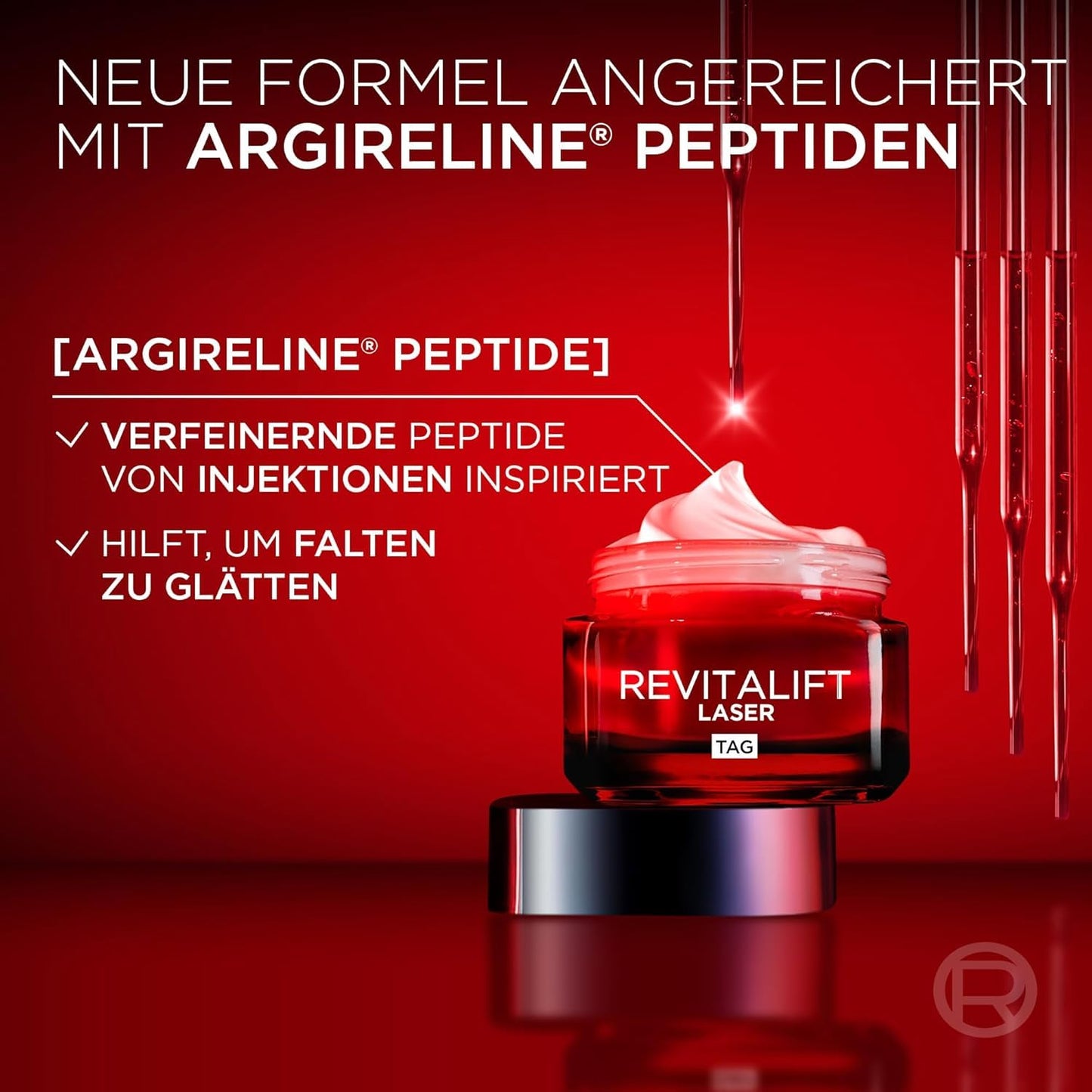 L'Oréal Paris Anti-Ageing Day Cream with Triple Power for Women, with Pro-Retinol, Hyaluronic Acid and Vitamin C - Against Wrinkles, Firming Moisturiser, Revitalift Laser 1 x 50 ml