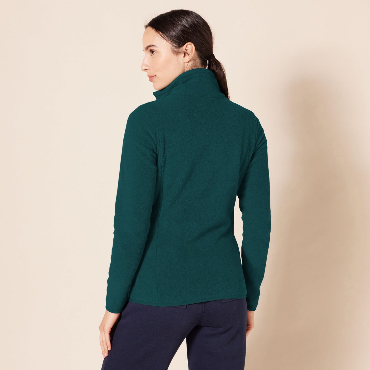 Amazon Essentials Ladies Zip Up Fleece Jacket Classic Fit Knitted Fleece (Available in Plus Sizes)