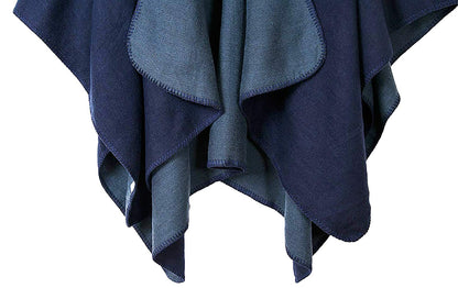 Shmily Girl Poncho Damen Strick Poncho Winter Warm Elegant Poncho Decke Poncho Cape Mantel Übergroße Poncho Schal Frauen