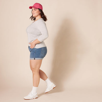 Amazon Essentials Women's Denim Shorts, 12.7 cm Inseam