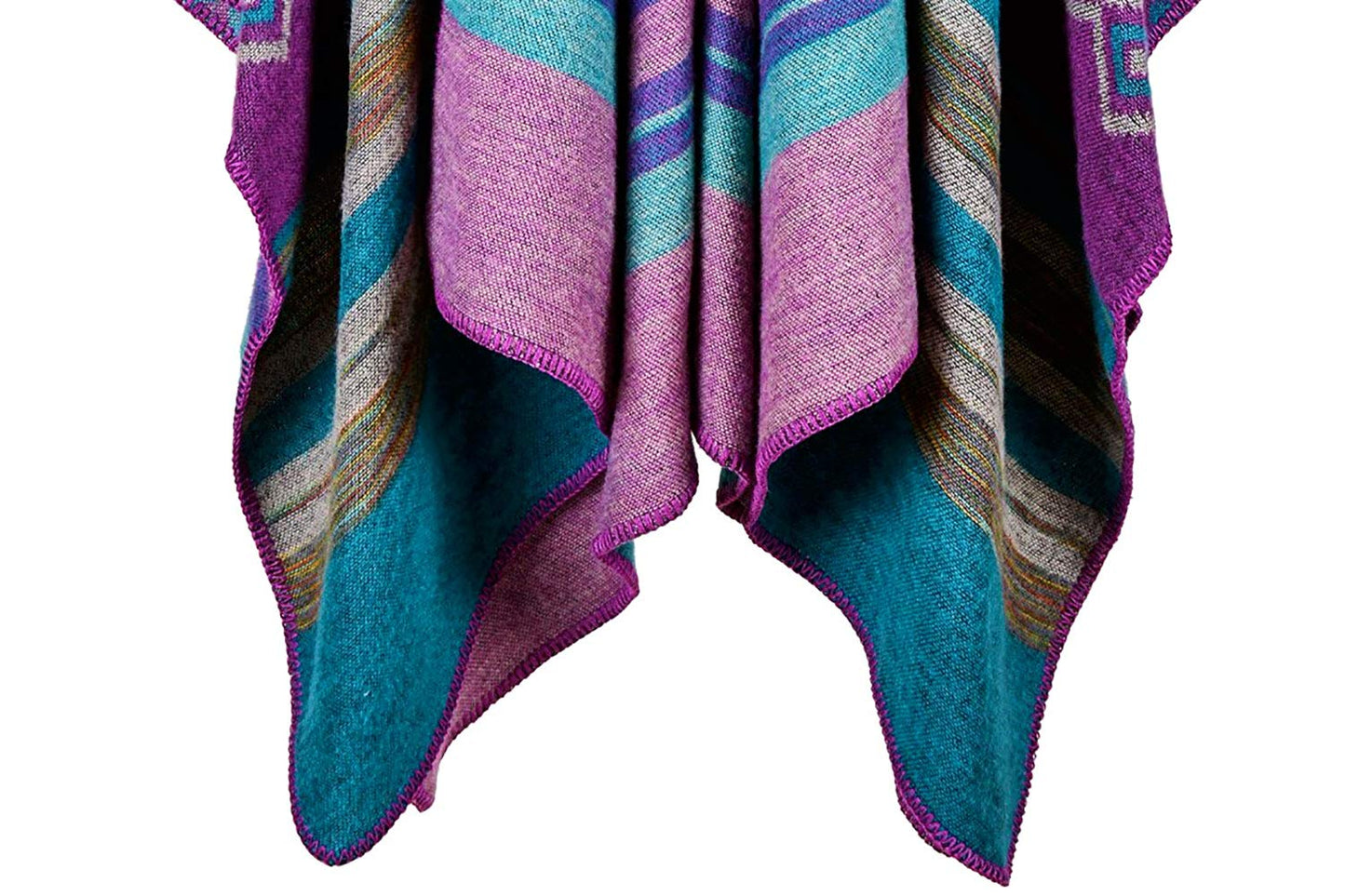 Shmily Girl Poncho Damen Strick Poncho Winter Warm Elegant Poncho Decke Poncho Cape Mantel Übergroße Poncho Schal Frauen