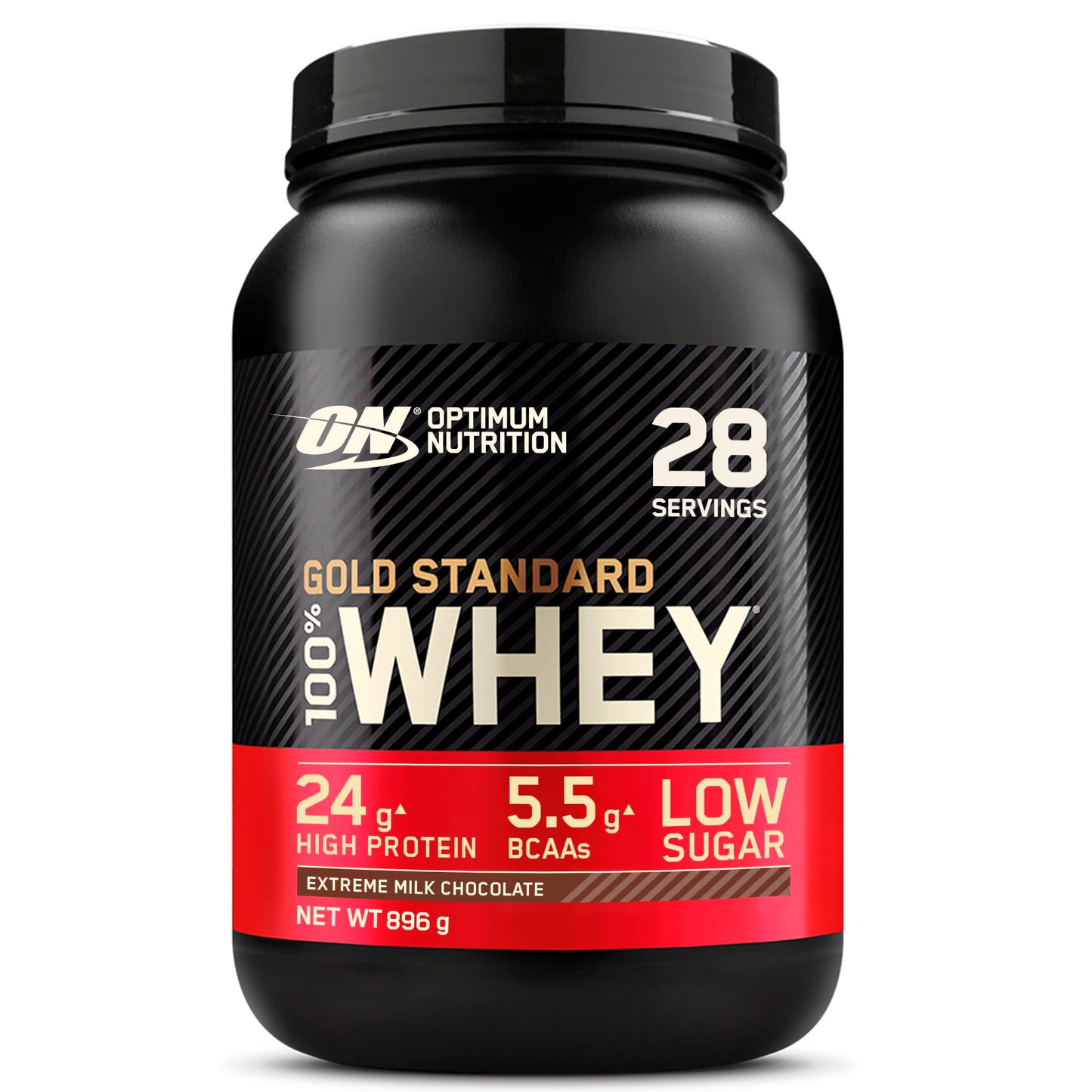 Optimum Nutrition Gold Standard 100% Whey, Proteinpulver, Geschmack Delicious Strawberry, 900g, 30 Portionen