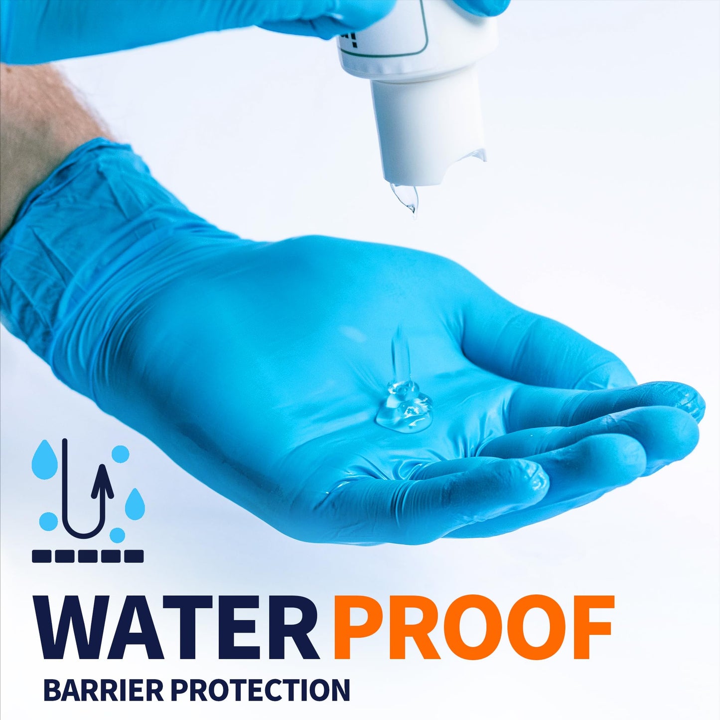 Medical Soft Max™ Nitrile Exam Gloves, 100 Count Latex-Free Powder-Free Non-Sterile Food Safe Disposable Glove, Blue