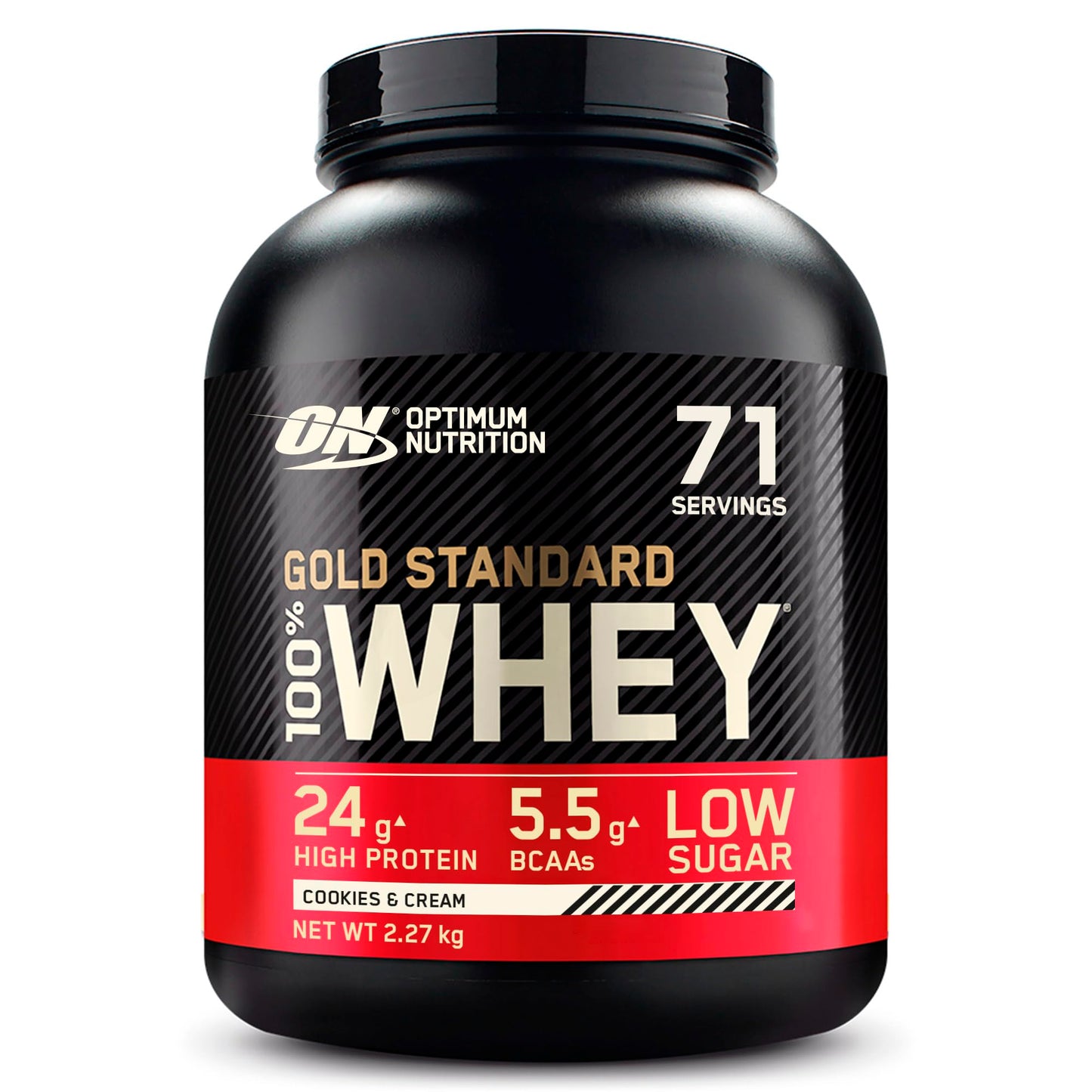 Optimum Nutrition Gold Standard 100% Whey, Proteinpulver, Geschmack Delicious Strawberry, 900g, 30 Portionen