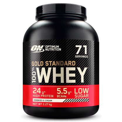 Optimum Nutrition Gold Standard 100% Whey, Proteinpulver, Geschmack Delicious Strawberry, 900g, 30 Portionen