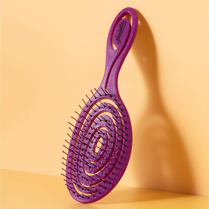 Ninabella Hair Brush without Pulling - Brush for Men and Women - Detangler Brush Also for Curls & Long Hair - Detangling Brush Hair Brushes - Black