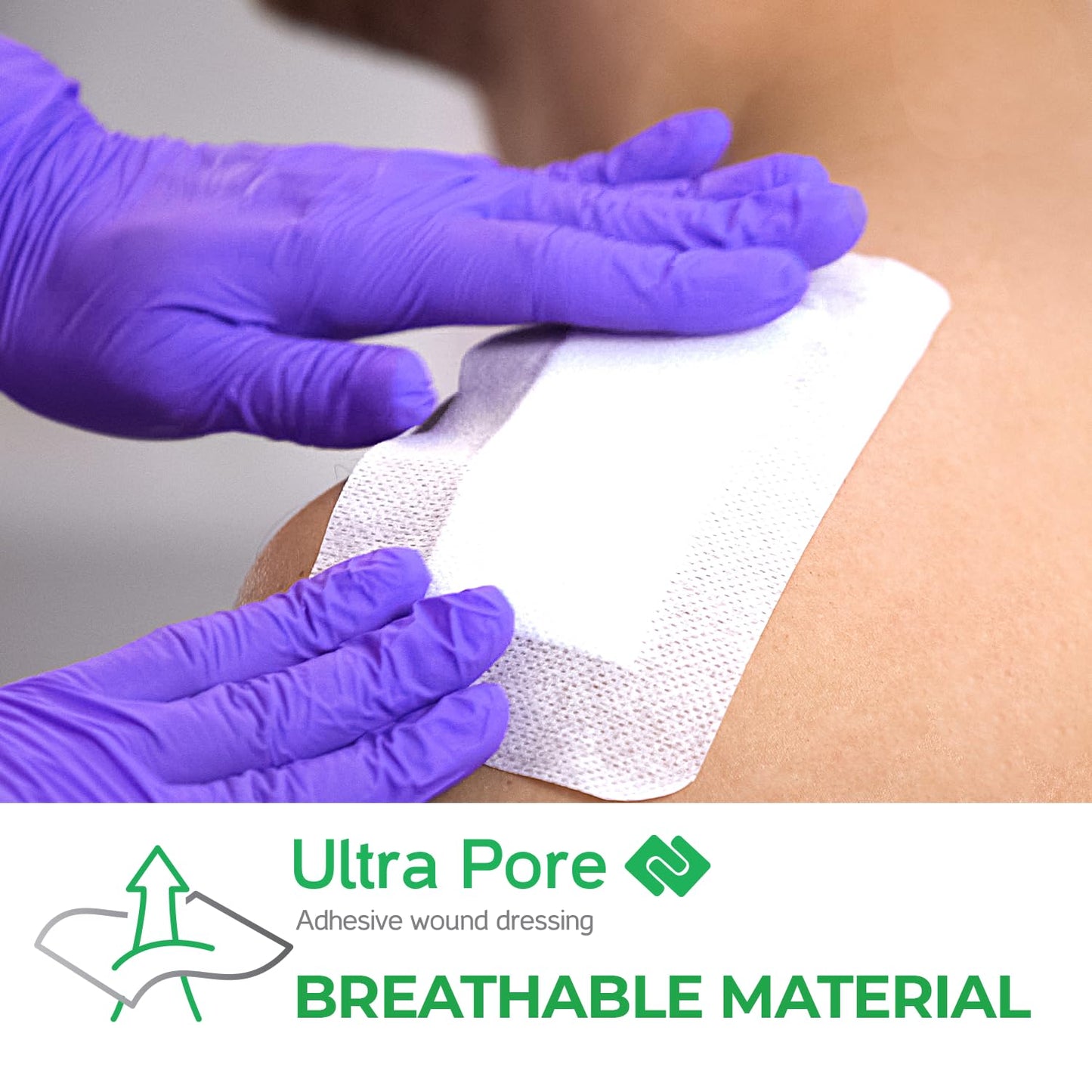 Medrull Steriler Wundverband 6x7 cm Sterile Wundpflaster ULTRA PORE Starke Klebekraft - Schützt bei Schnittwunden & Kratzern Pflaster Einzeln verpackt 50 Stück