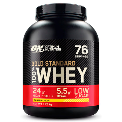 Optimum Nutrition Gold Standard 100% Whey, Proteinpulver, Geschmack Delicious Strawberry, 900g, 30 Portionen