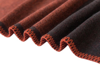 Shmily Girl Poncho Damen Strick Poncho Winter Warm Elegant Poncho Decke Poncho Cape Mantel Übergroße Poncho Schal Frauen