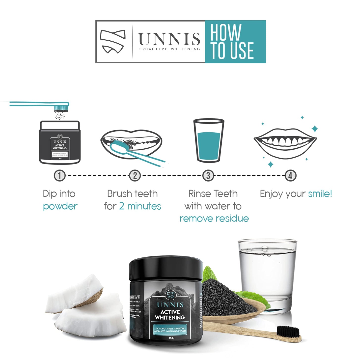 Unnis Natural Coconut Charcoal