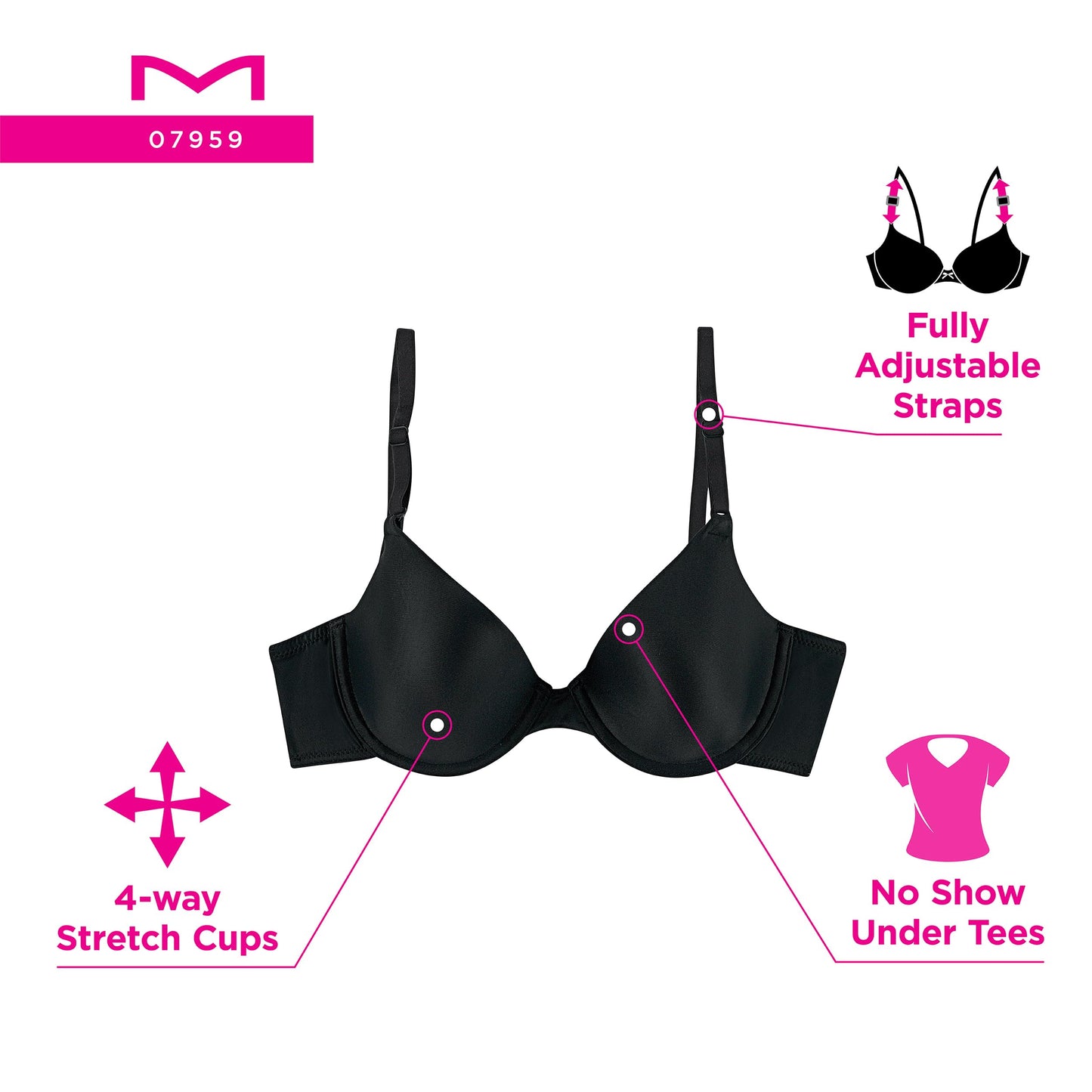 Maidenform Women's T-shirt bra