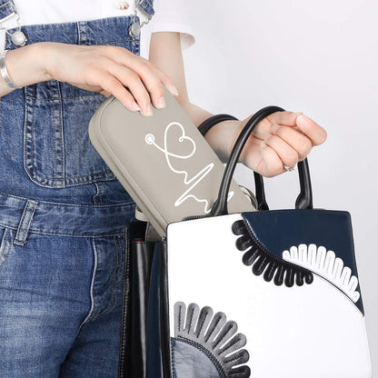 BOVKE Stethoskop Tasche für 3M Littmann Classic III, Lightweight II S.E, Kardiologie IV, MDF Acoustica Lightweight Stethoskope - Extra Tasche passend für Schwesternzubehör für die, Weiß Rosegold