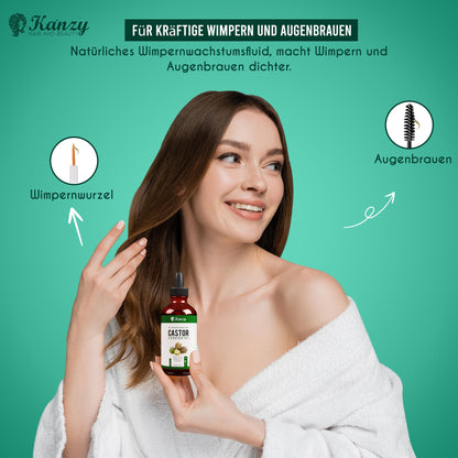 Kanzy Teebaumöl Bio Naturrein 60ml mit Pipette Kaltgepresst Tea Tree Oil für Gesicht (60ml)